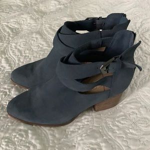 Sole Society Bootie - Blue Suede - Size 7